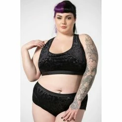 Killstar Workout Top - Mortalia Bralet -Banned Alternative Discount Store killstar workout top mortalia bralet 14