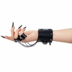 Punk Rave Handschuh - Skull Knuckles Femme -Banned Alternative Discount Store punk rave handschuh skull knuckles femme3