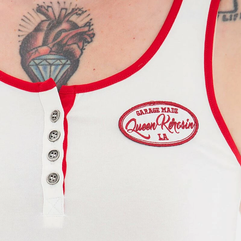 Queen Kerosin Damen Tank Top - Speedway Off-White 3 Queen Kerosin Damen Tank Top - Speedway Off-White – Bild 3