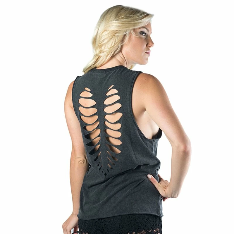 Sullen Angels Slashback Tank Top - Crescent Moon 3 Sullen Angels Slashback Tank Top - Crescent Moon – Bild 3
