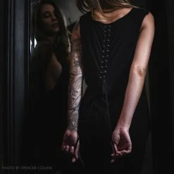 Sullen Clothing Tank Top Mit Schnürung - Fallen Crow -Banned Alternative Discount Store sullen clothing tank top mit schnuerung fallen crow5